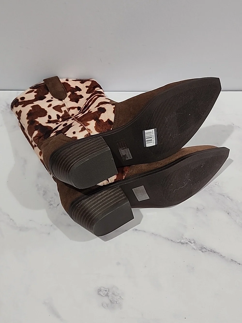 DV By Dolce Vita Korbella Cow Print Western Boots Brand New No Tag